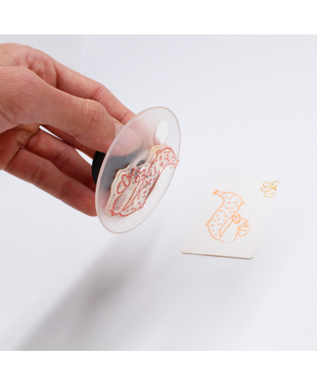 Caurspīdīgu zīmogu pamatnes SODERTEX, 3 gab.