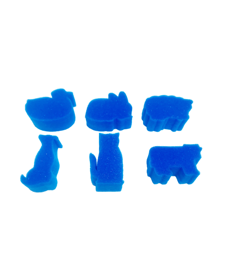 Zīmogi-sūklīši SODERTEX Dzīvnieciņi, 6 gab.