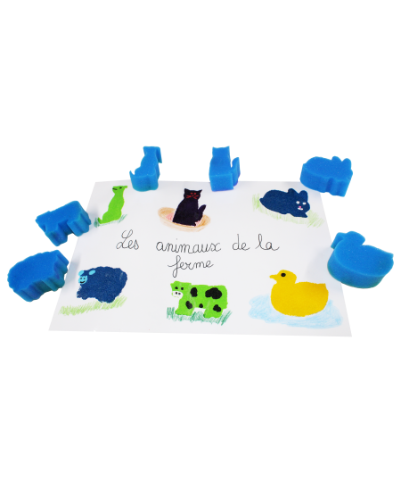 Zīmogi-sūklīši SODERTEX Dzīvnieciņi, 6 gab.