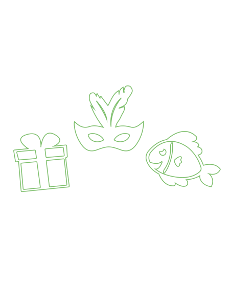 Zīmogu komplekts kārbiņā SODERTEX Svētki, 32 gab.