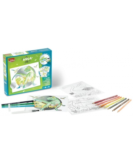 Plakāta zīmēšanas komplekts MAPED Aqua Art Dinosaurus