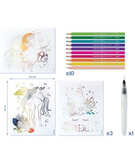 Plakāta zīmēšanas komplekts MAPED Aqua Art Unicorns