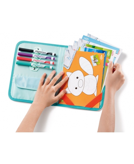 Ceļojumu nodzēšamā zīmēšanas tāfele MAPED Animals