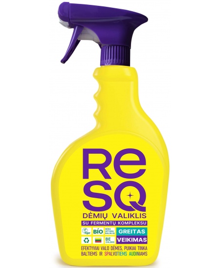 Izsmidzināms traipu tīrītājs ar fermentiem RESQ, 450 ml