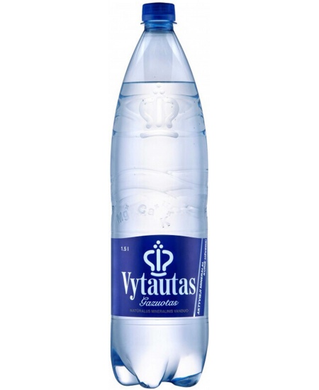 Dabīgais minerālūdens VYTAUTAS, 1,5 l, gāzēts