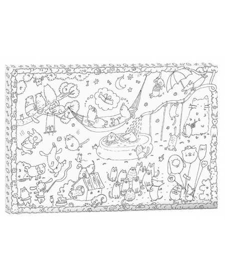 Krāsojamā bilde MONUMI Frames Kaķi un suņi