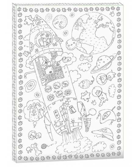 Krāsojamā bilde MONUMI Frames Rocket