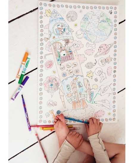 Krāsojamā bilde MONUMI Frames Rocket