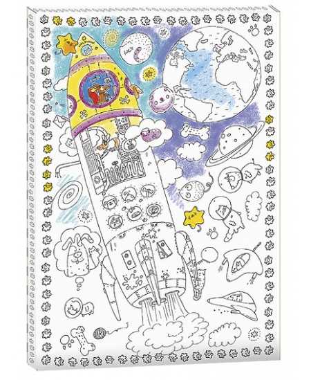 Krāsojamā bilde MONUMI Frames Rocket