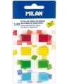 Pašlīmējošie indeksi MILAN, 45x12 mm, plastmasas, 140 gab.