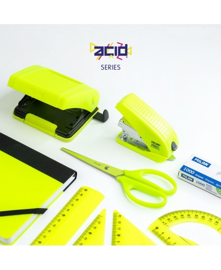 Caurumotājs MILAN Acid, 15 lapām, dzeltens