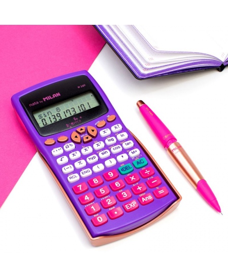 Skolas kalkulators MILAN Copper M240, 12 zīmes, violetā krāsā