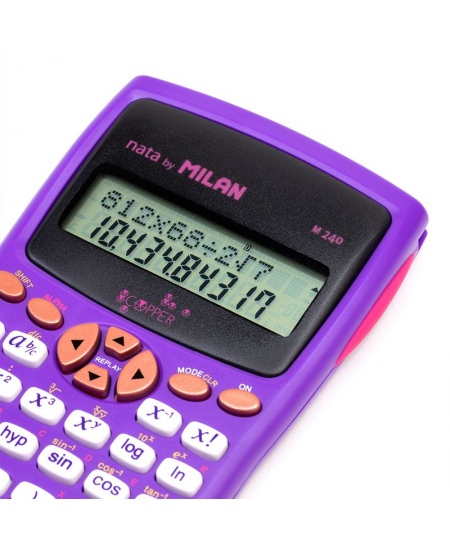 Skolas kalkulators MILAN Copper M240, 12 zīmes, violetā krāsā
