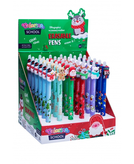 Bērnu dzēšamā tintes pildspalva COLORINO Ziemassvētki