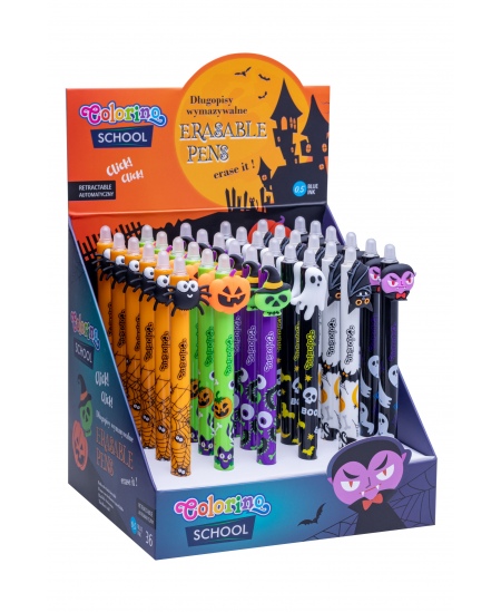 Bērnu dzēšamā lodīšu pildspalva COLORINO Helovīns