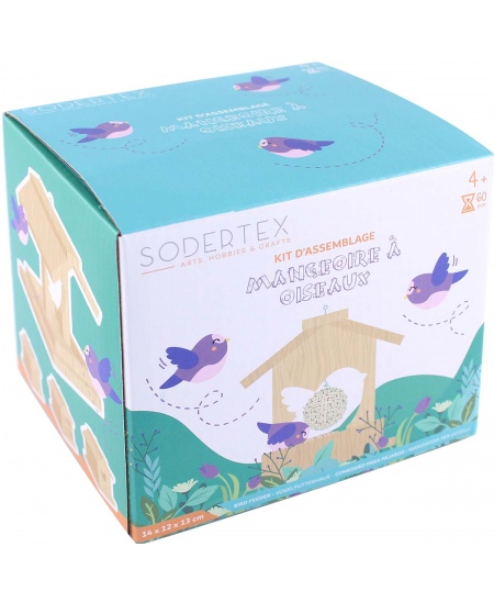 Koka saliekamā putnu barotava SODERTEX