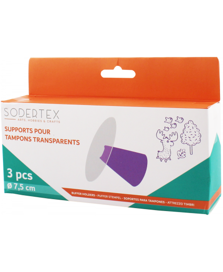 Caurspīdīgu zīmogu pamatnes SODERTEX, 3 gab.