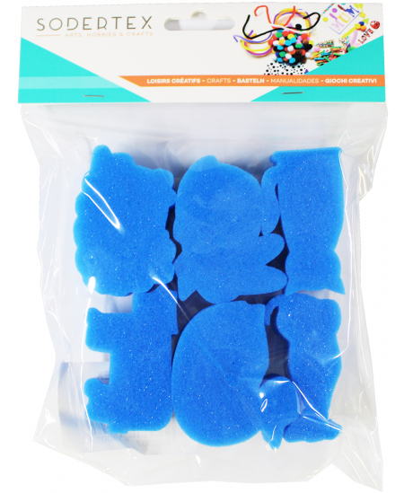 Zīmogi-sūklīši SODERTEX Dzīvnieciņi, 6 gab.