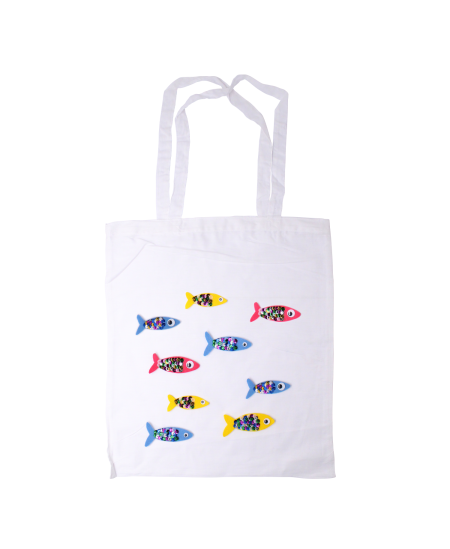 Balti kokvilnas maisiņi dekorēšanai SODERTEX, 37x42 cm, 1 gab.