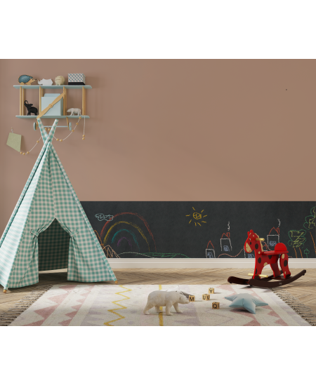 Līmējamā loksne rakstīšanai un zīmēšanai LOOLIPO, ar 10 krītiņiem, 45x200 cm