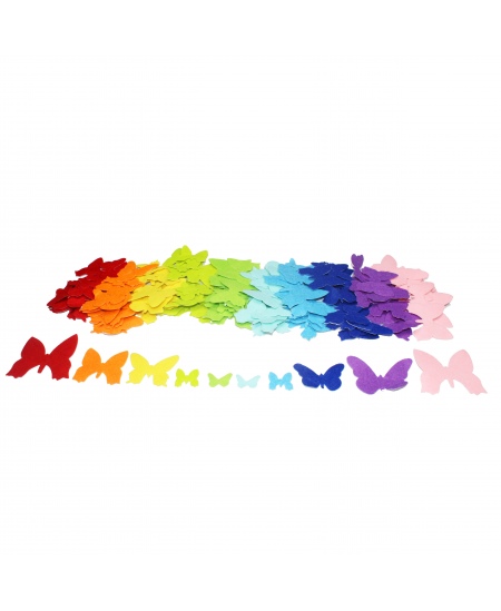 Filca uzlīmes dekorēšanai SODERTEX Taureņi, dažādas krāsas, 150 gab.