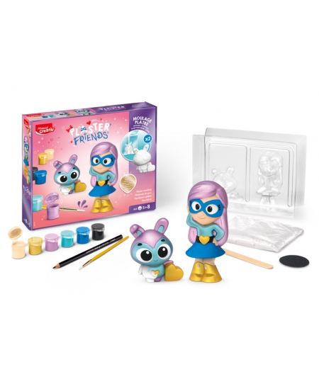 Radošais ģipša dekorēšanas komplekts Maped Creativ Plaster Friends Super girl