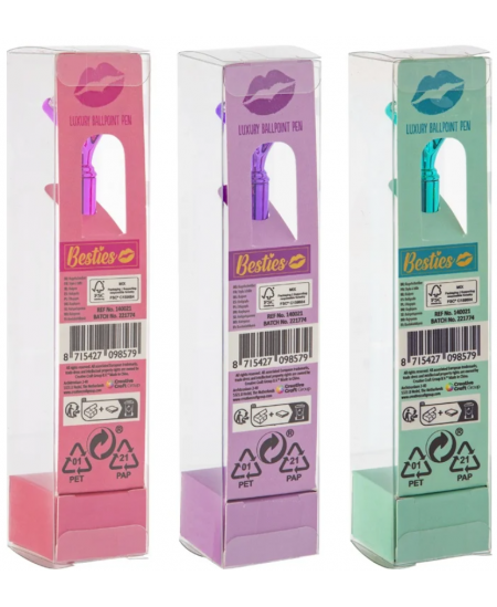 Lodīšu pildspalva GRAFIX Besties, zila