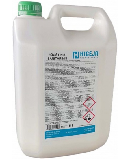 Skābes bāzes sanitārais tīrīšanas līdzeklis, 5 l