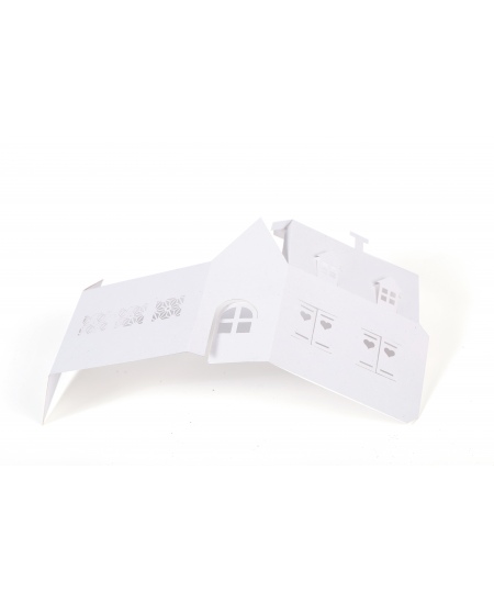 Balto mājiņu locīšanas komplekts GRAINE CREATIVE