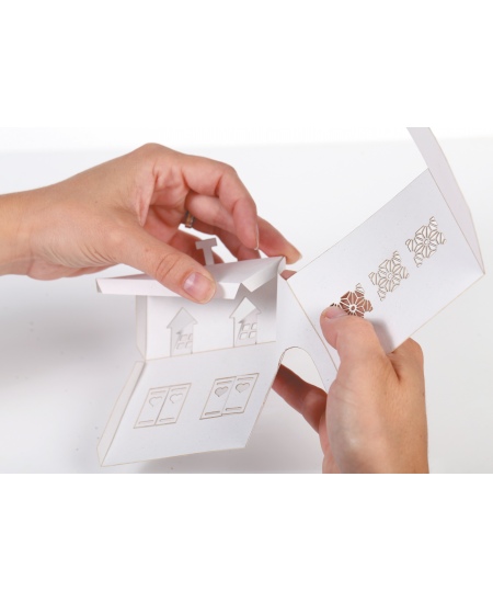 Balto mājiņu locīšanas komplekts GRAINE CREATIVE