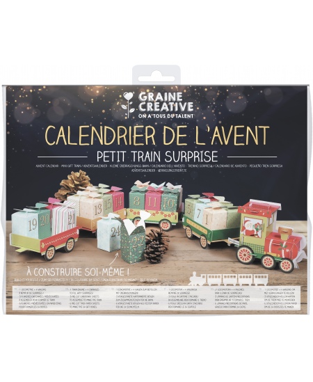 Adventes kalendāra kastes GRAINE CREATIVE Mazais vilcieniņš