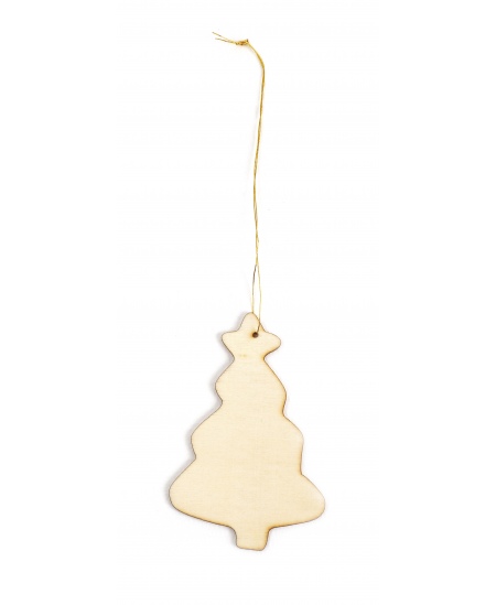 Koka eglītes rotājumu komplekts dekorēšanai GRAINE CREATIVE, 12 gab.