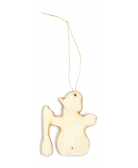 Koka eglītes rotājumu komplekts dekorēšanai GRAINE CREATIVE, 12 gab.