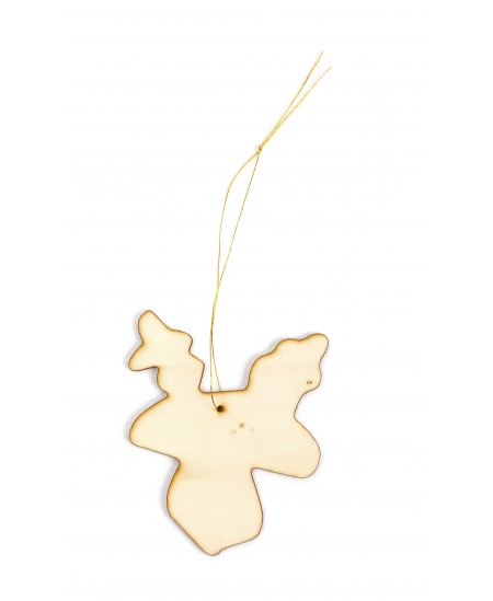 Koka eglītes rotājumu komplekts dekorēšanai GRAINE CREATIVE, 12 gab.