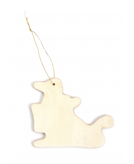 Koka eglītes rotājumu komplekts dekorēšanai GRAINE CREATIVE, 12 gab.