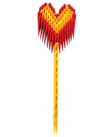 3D origami komplekts maziem bērniem CREAGAMI Kids Sirds