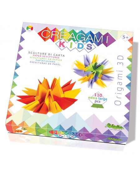 3D origami komplekts maziem bērniem CREAGAMI Kids Divi vērpēji