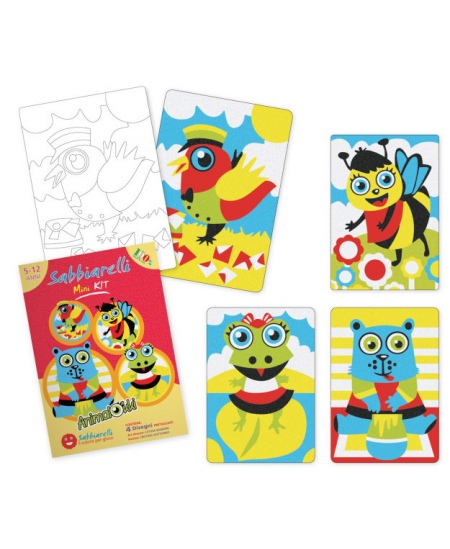 Smilšu zīmēšanas komplekts SABBIARELLI Foršie dzīvnieki