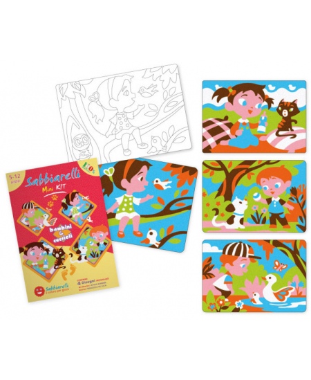 Smilšu zīmēšanas komplekts SABBIARELLI Bērni un mājdzīvnieki