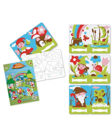 Smilšu zīmēšanas komplekts SABBIARELLI Pasaka par gnomiem