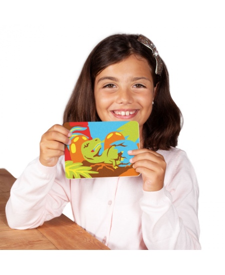 Smilšu zīmēšanas komplekts SABBIARELLI Dinozauri smiltīs