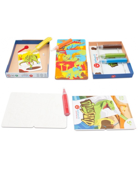 Smilšu zīmēšanas komplekts SABBIARELLI Dinozauri smiltīs