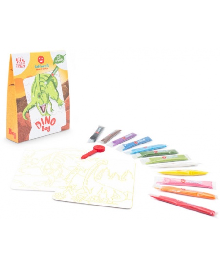Smilšu zīmēšanas komplekts maisiņā SABBIARELLI Dinozauri