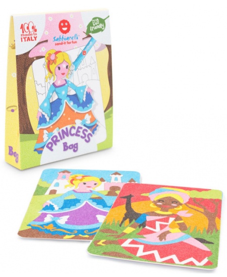 Smilšu zīmēšanas komplekts maisiņā SABBIARELLI Princeses