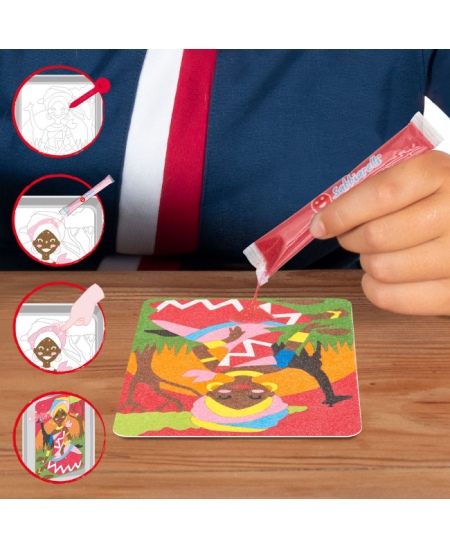 Smilšu zīmēšanas komplekts maisiņā SABBIARELLI Princeses