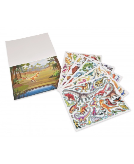 Atkārtoti lietojams uzlīmju komplekts MELISSA & DOUG Aizvēsturiski dzīvnieki