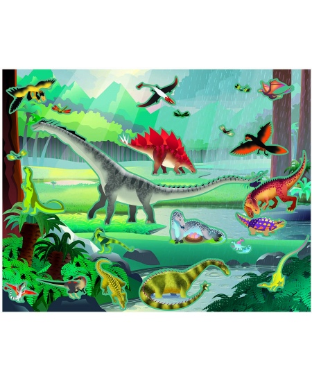 Atkārtoti lietojams uzlīmju komplekts MELISSA & DOUG Aizvēsturiski dzīvnieki