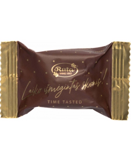 Piena šokolādes konfektes RŪTA ar kapučīno pildījumu, 1 kg