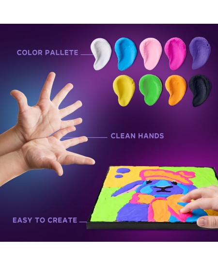 3D krāsošanas ar mālu komplekts OKTO Trusis, 30x30 cm