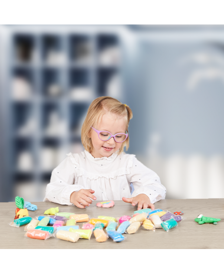 Spīdošs plastilīns OKTO Lovin Modeling, 9 krāsas